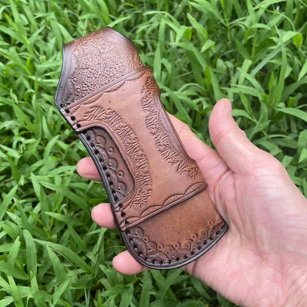 Large Size First Layer Cowhide - огляд і ціна Edc Everyday Carry Knives