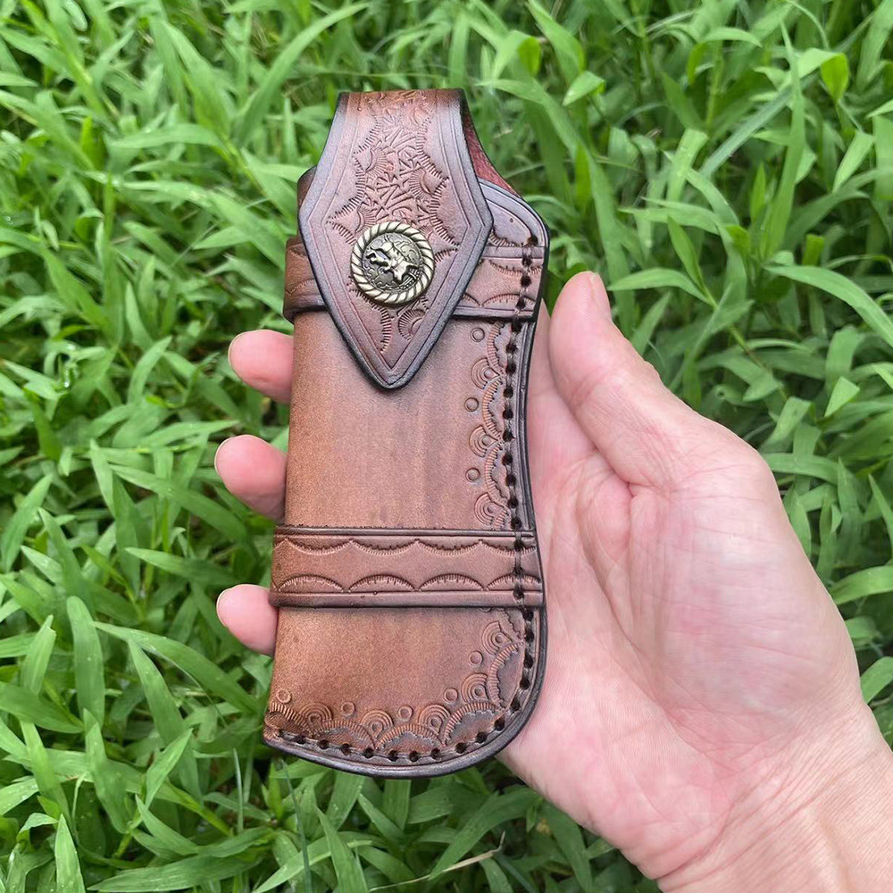 Large Size First Layer Cowhide - огляд і ціна Edc Everyday Carry Knives