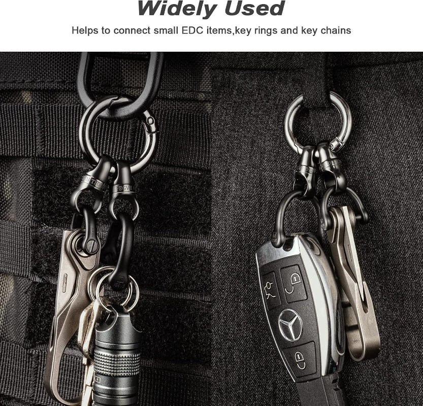 Titanium Key Ring With Round C - огляд і ціна Edc Carry Clip