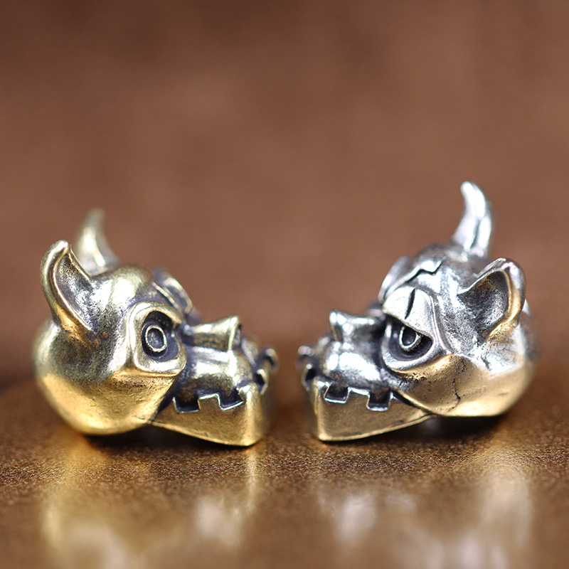 Bulldog Head Brass Knife Bead  - огляд і ціна Edc Everyday Carry Knives